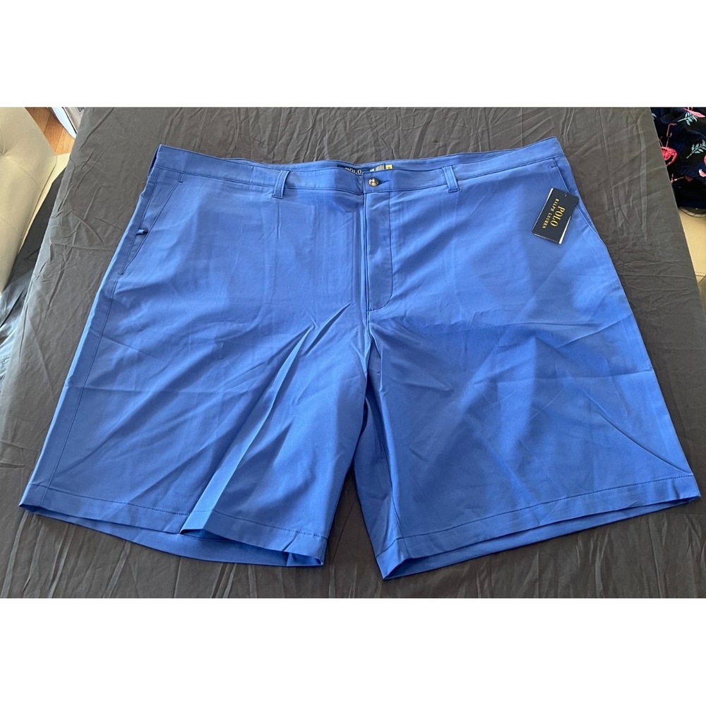 Polo Ralph Lauren Mens Blue Performance Stretch Golf Shorts Size 48 Big NWT
